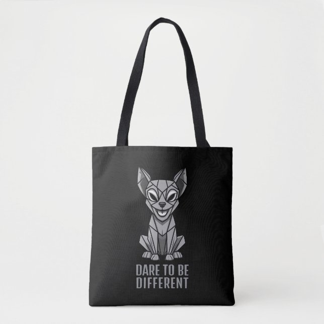 Bolsa Tote Cão Geométrico (Frente)