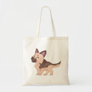 Bolsa Tote Cão German shepherd Kawaii