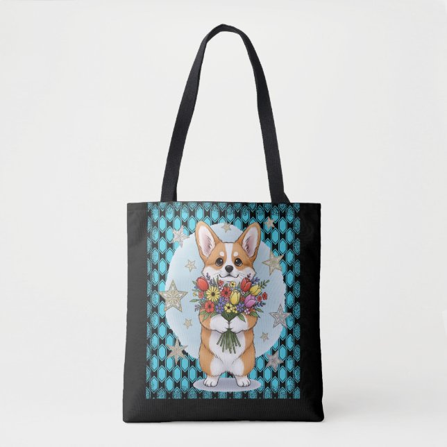 Bolsa Tote cão giro (Frente)