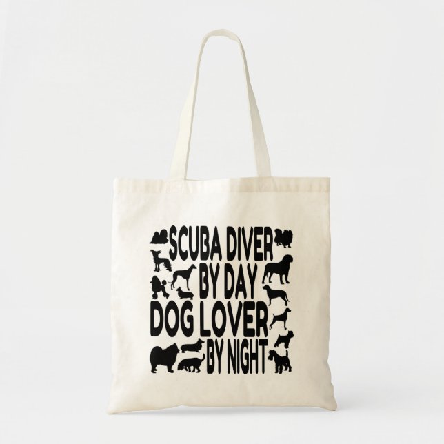 Bolsa Tote Cão Lover Scuba Diver (Frente)