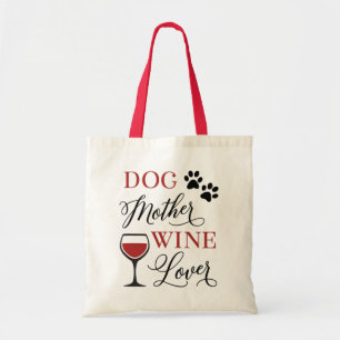 Bolsa Tote Cão Mãe Vinho Adoro Mulher De Citação