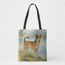 Bolsa Tote Cão Norueguês Lundehund