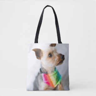 Bolsa Tote Cão Orgulho gay  Yorkshire Terrier