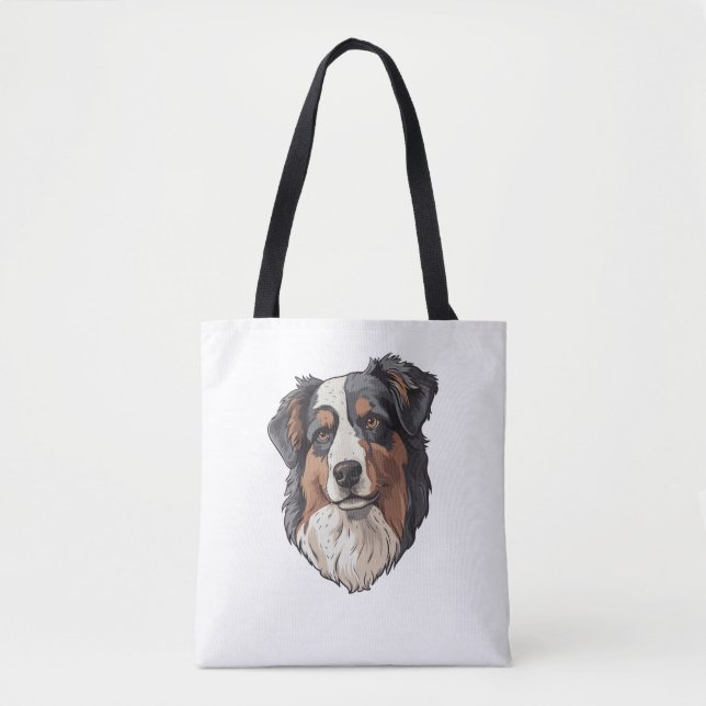 Bolsa Tote Cão pastor australiano (Frente)