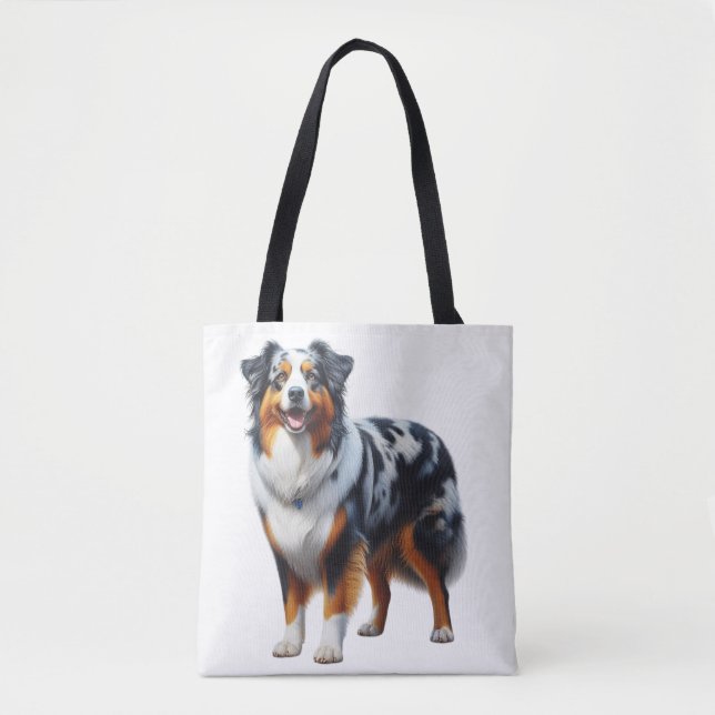 Bolsa Tote Cão Pastor Australiano (Frente)