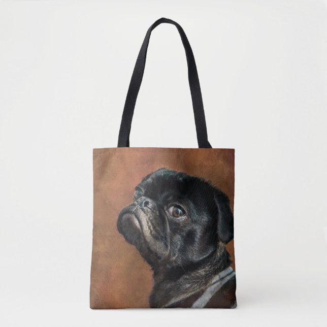 Bolsa Tote Cão Preto (Frente)