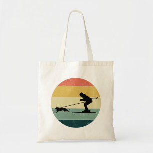 Bolsa Tote Cão Skijoring Extreme Winter Sport Ski Race Racing