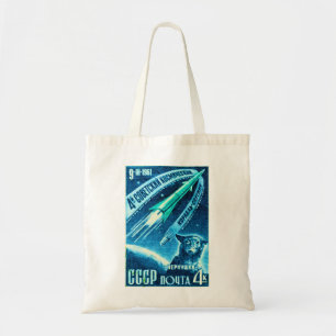 Bolsa Tote Cão soviético do espaço