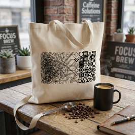 Bolsa Tote Caos à Ordem Abstrato Geométrico