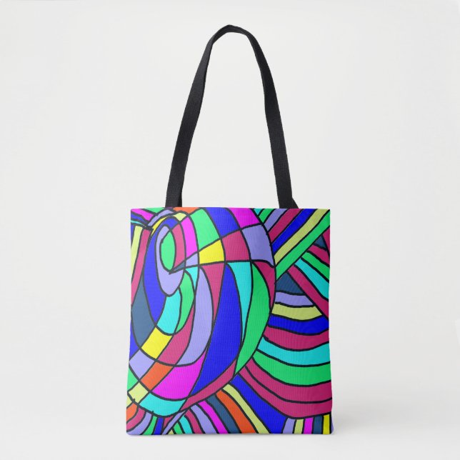 Bolsa Tote Caos Coloridos (Frente)