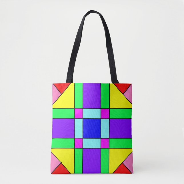 Bolsa Tote Caos Coloridos 16 (Frente)