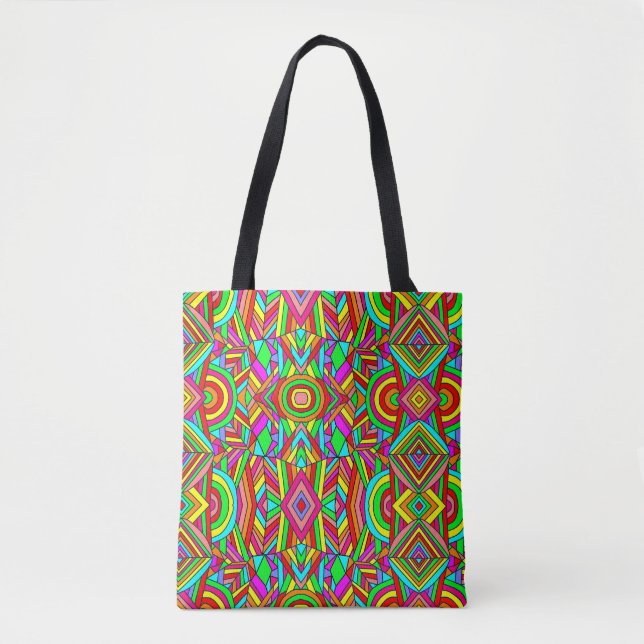Bolsa Tote Caos Coloridos 4 (Frente)