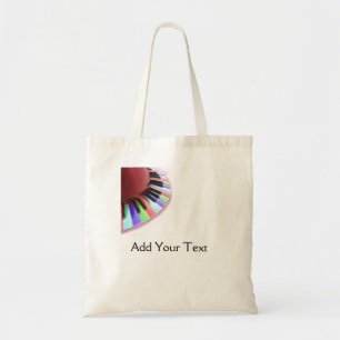 Bolsa Tote Caos do teclado brilhante no branco