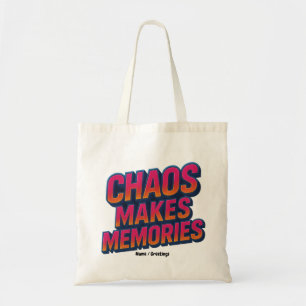 Bolsa Tote Caos Faz Memórias Retroativas Design de Ondas Sínc