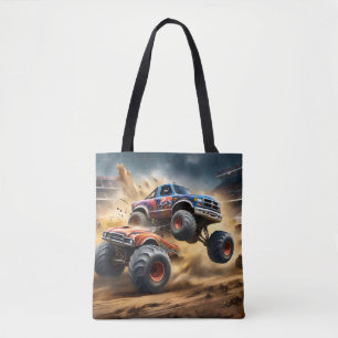Bolsa Tote Caos sobre Rodas: Derby de Destruição de Caminhões