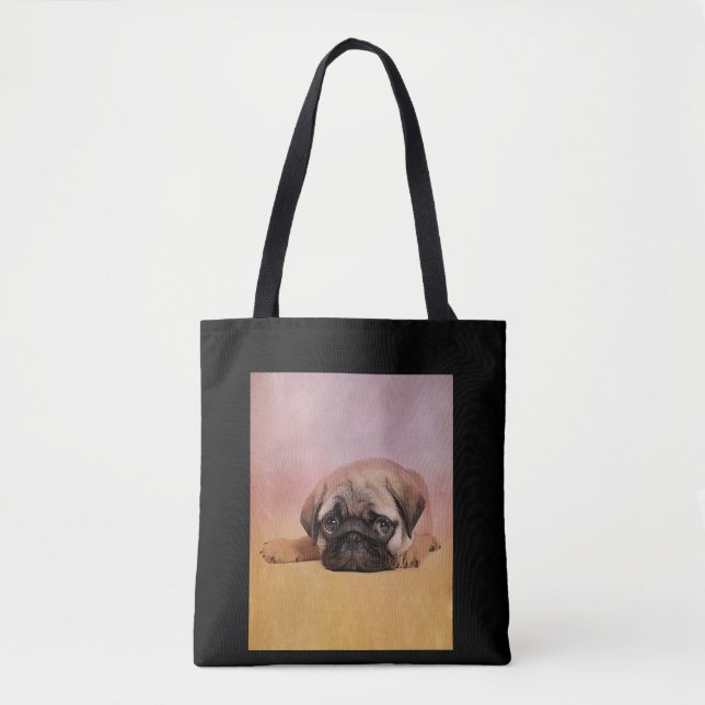 Bolsa Tote Cãozinho | Presente De Adolescentes De Cão (Frente)