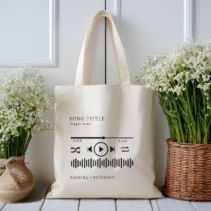 Bolsa Tote Capa de Álbum Personalizada Canção Favorita Casame