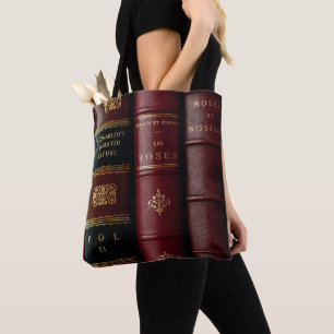 Bolsa Tote Capa de Livros de Couro Antigo Academia Sombria Vi