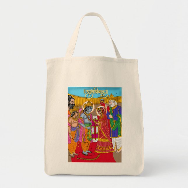 Bolsa Tote Capa de telefone Lord Sita Ram (Frente)