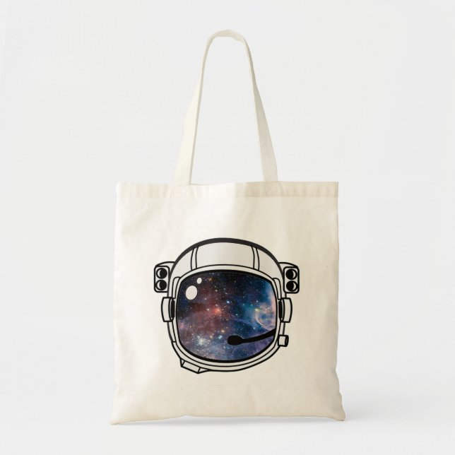 Bolsa Tote Capacete de Astronauta Espacial (Frente)