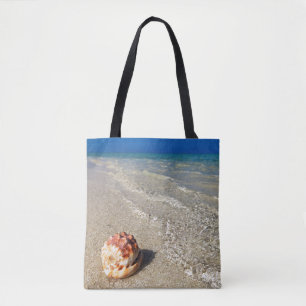 Bolsa Tote Capacete Shell em Lagoon  tropical Cassis Rufa