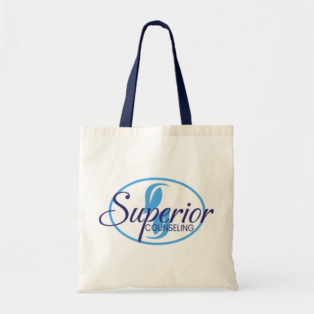 Bolsa Tote "Capacitando Mentes da Maneira Superior." (Frente)