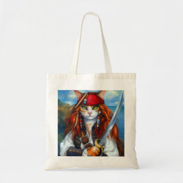 Bolsa Tote Capitã das Garras do Mar de Azure | Pirata Cat