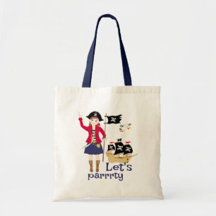 Bolsa Tote Capitão da Festa de aniversário do navio pirata
