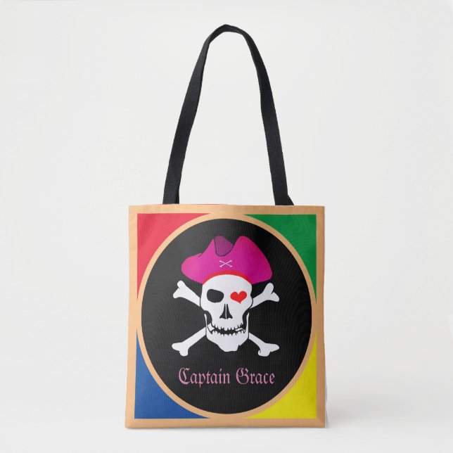 Bolsa Tote Capitão "Grace" & Pirates - Ilha do Tesouro /Girls (Frente)