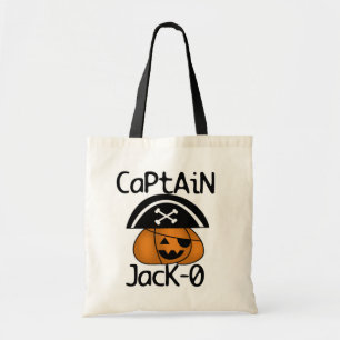 Bolsa Tote Capitão Jack=O camisetas de Halloween e presentes