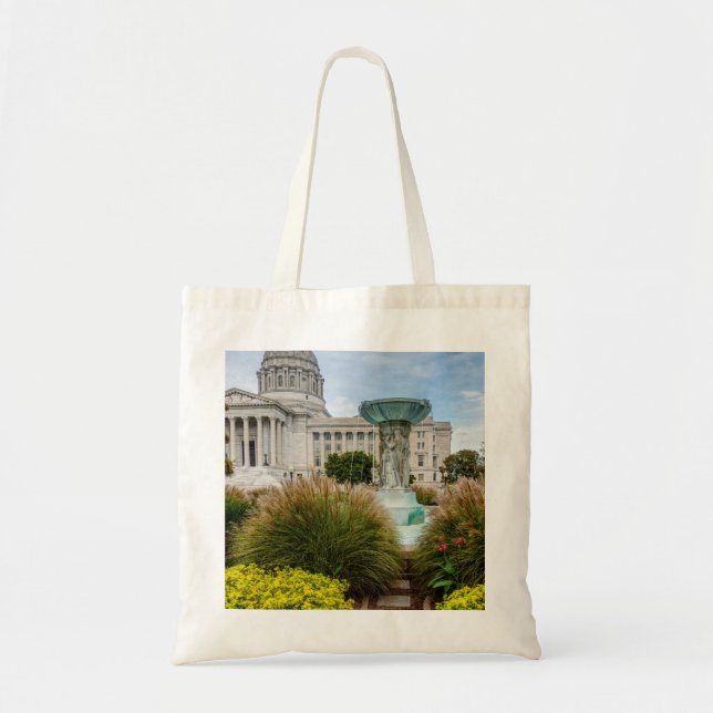 Bolsa Tote Capitol E Fonte Do Missouri (Frente)