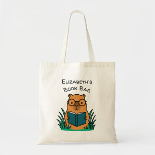 Bolsa Tote Capivara Lendo Livro
