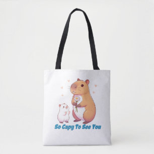 Bolsa Tote Capivara - Tão Capivara Para Ver Você