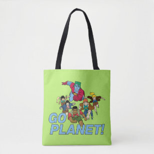 Bolsa Tote Captain Planet and the Planeteers - Go Planet!