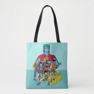 Bolsa Tote Captain Planet Group Graphic - The Power Is Yours!