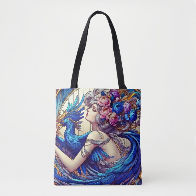 Bolsa Tote Captura da Fênix Azul (Frente)