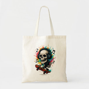 Bolsa Tote Captura de Skates com Fones de ouvido - Music & Co