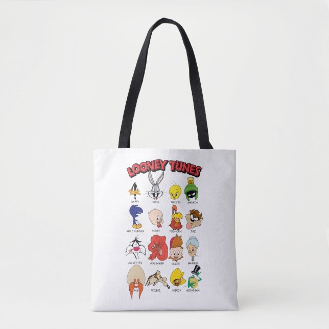 Bolsa Tote Capturas de cabeça do LOONEY TUNES™ (Frente)