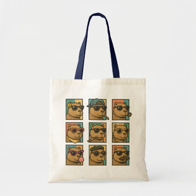 Bolsa Tote Capybara Calm Crew Tote Bag (Frente)