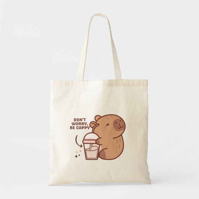 Bolsa Tote Capybara Funny Amantes de os animais (Frente)