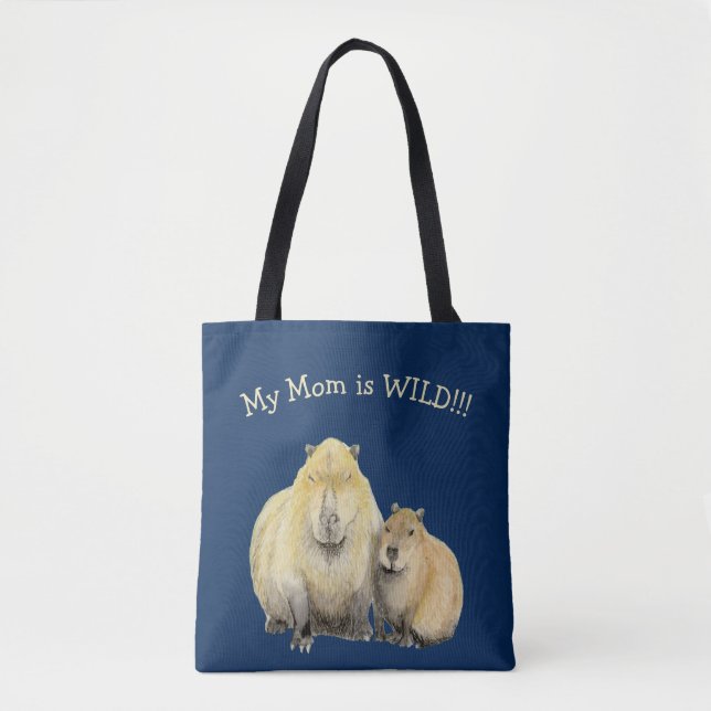 Bolsa Tote Capybara Mãe (Frente)