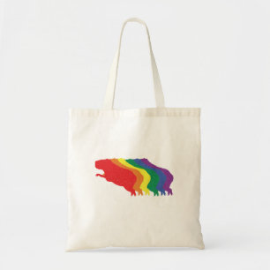 Bolsa Tote Capybaras LGBTQ Rainbow Water Pig Transgender