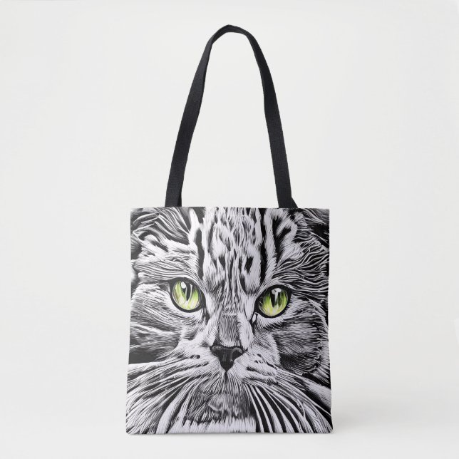 Bolsa Tote Cara de gato (Frente)