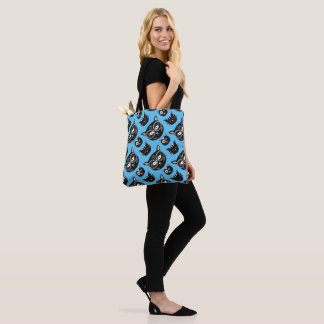 Bolsa Tote Cara de Gato Engraçado com Óculos Funky