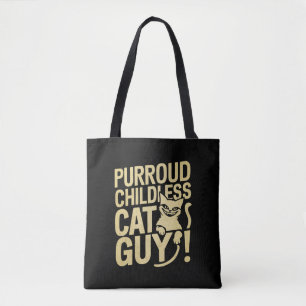Bolsa Tote Cara de Gato Sem Filhos Purroud Votando Para Presi