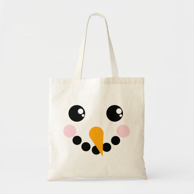 Bolsa Tote Cara do boneco de neve (Frente)