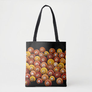 Bolsa Tote Caracóis de Árvore Cubana