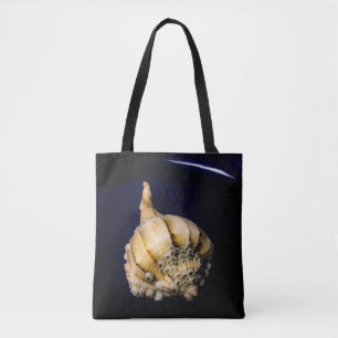 Bolsa Tote Caracol de mar Shell com Barnacles