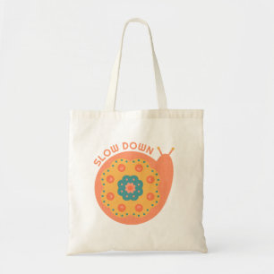 Bolsa Tote Caracol floral fofo personalizado