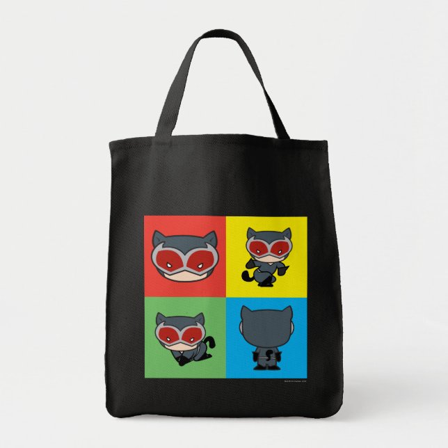 Bolsa Tote Caracter Chibi CatWomen Poses (Frente)